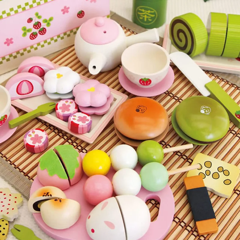 Новые детские игрушки клубника имитация послеобеденный чай набор детская еда