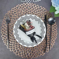 pvc hollow coaster cup pad plastic insulation table placemat non slip coffee cup pot bowl mats kitchen table decoration