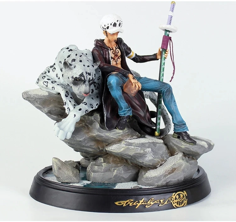 

27cm Trafalgar Law Snow Leopard Scene GK Devil Fruit PVC Action Figure Toy Adult Statue Collection Model Doll Gifts