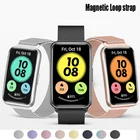 Ремешок из нержавеющей стали с магнитной застежкой для Huawei Watch Fit, браслет для Huawei Watch fit, 2022
