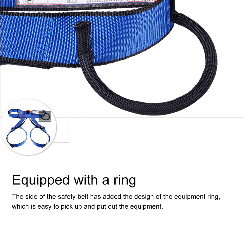 

Outdoor Sports Safety Belt Support Rock Climbing Harness Waist Support Sports Half Body Harness Aerial Survival Equipment