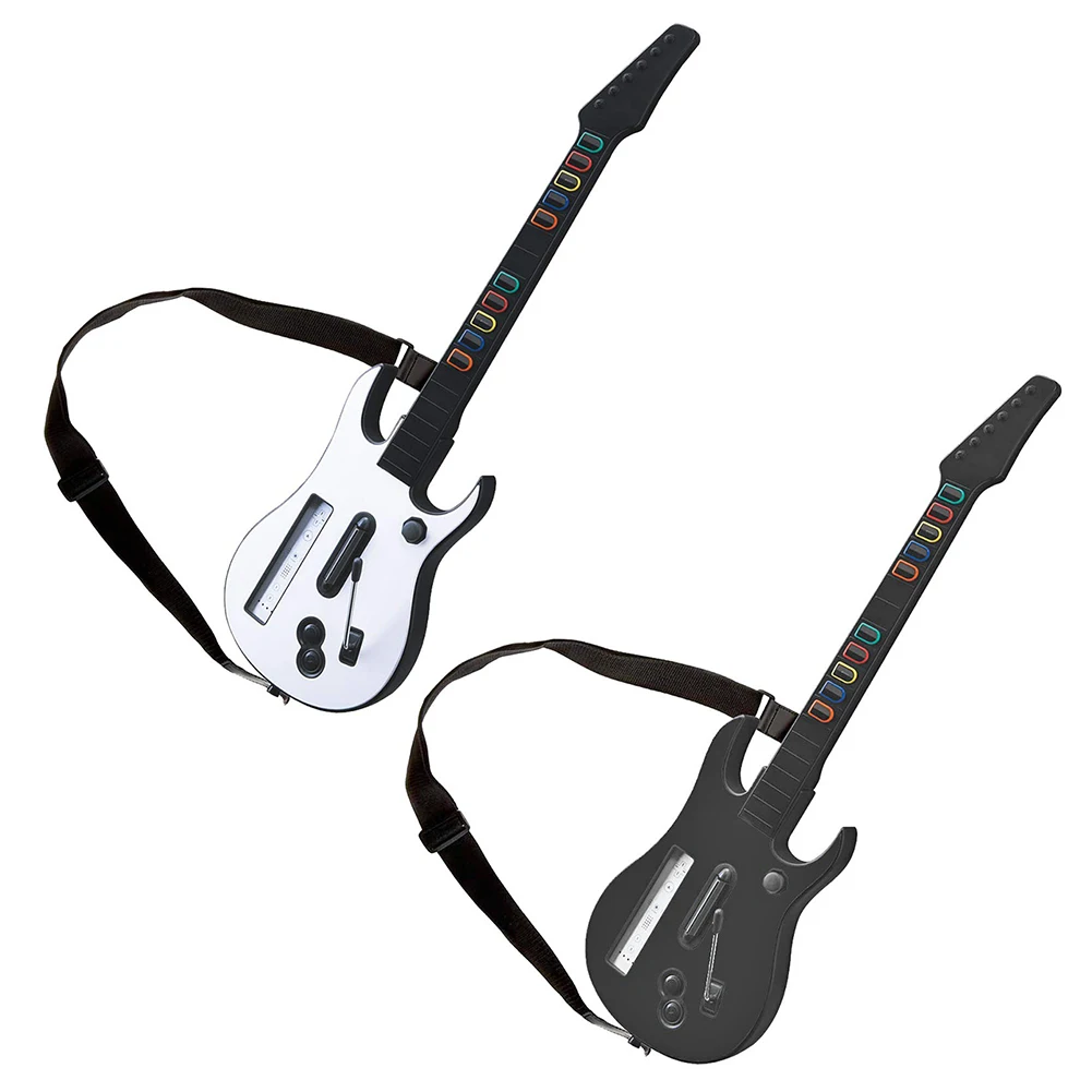 

Guitar Hero Wireless Controller w/Adjustable Strap Belt for Wiipad Gamepad Joystick Console Wii Guitar Hero Rock Band 2 3 Games
