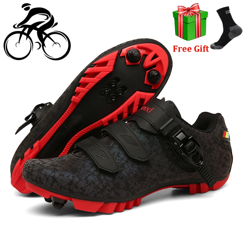 

Self-Locking Sapatilha Ciclismo Mtb Cycling Shoes Men Mountain Bike SPD Shoes Breathable Racing Road Bicycle Bicicleta Carretera