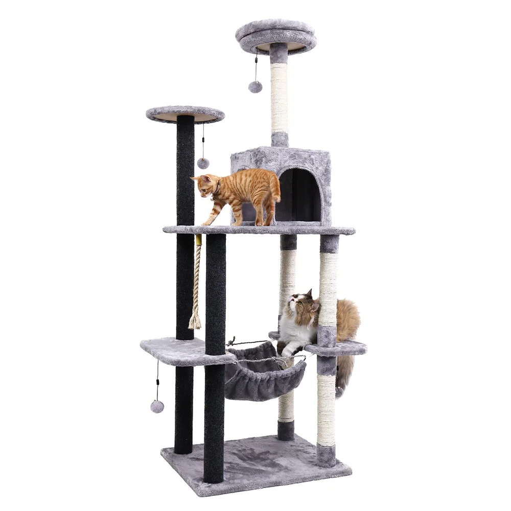 Домашняя H110cm кошка игрушка котенок домик Когтеточка дерево для скалолазания кошка дерево домашнее животное кошка роскошный прыгающий каркас мебель