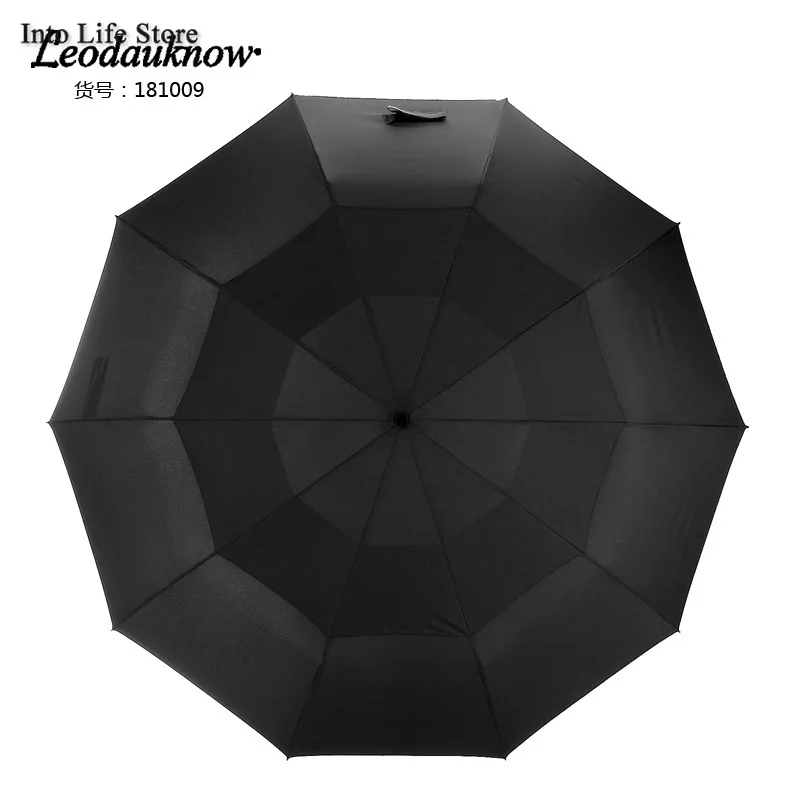 

Automatic Umbrella Rain Women Big Size Sun Umbrella Beach Foldable Umbrella Windproof Double-Layer Wooden Handle Men's Business