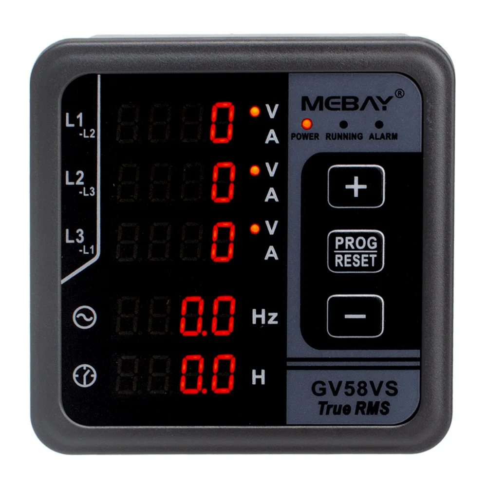 GV58VS цифровой многофункциональный измеритель тока и напряжения для трехфазного