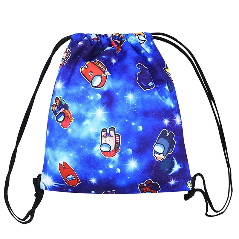

2021 Hot Game Among us Kids Drawstring Backpack for Kids Shopping School Traveling Bags Kids Backpack Unisex Outdoors Kids Bags