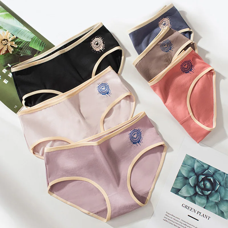 Panties Women Set New Style Cotton Panties Lingerie Women Underpants Solid Panty Plus Size Women's Underwear Lingerie Birefs