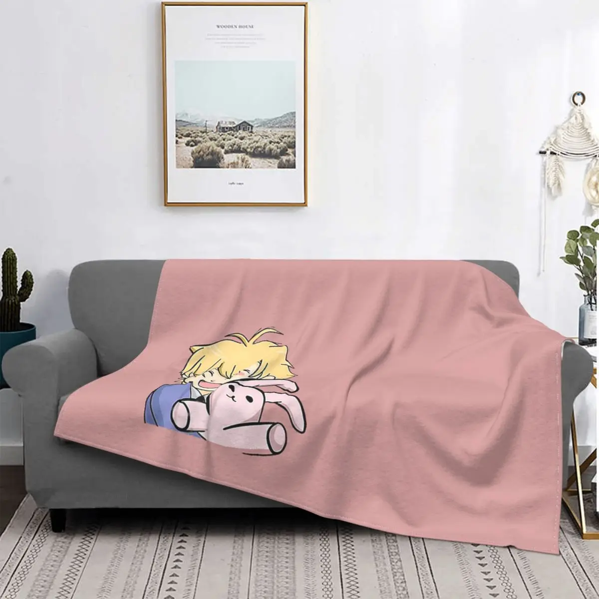 

Honey Senpai Ouran Koukou Host Club Blanket Ouran High School Host Club Anime Haninozuka Usa Chan Throw Blanket Bed Sofa Bed