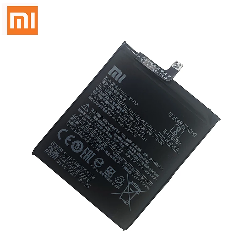 100 orginal xiao mi bn3a 3000mah battery for xiaomi redmi go redmigo high quality phone replacement batteries free global shipping