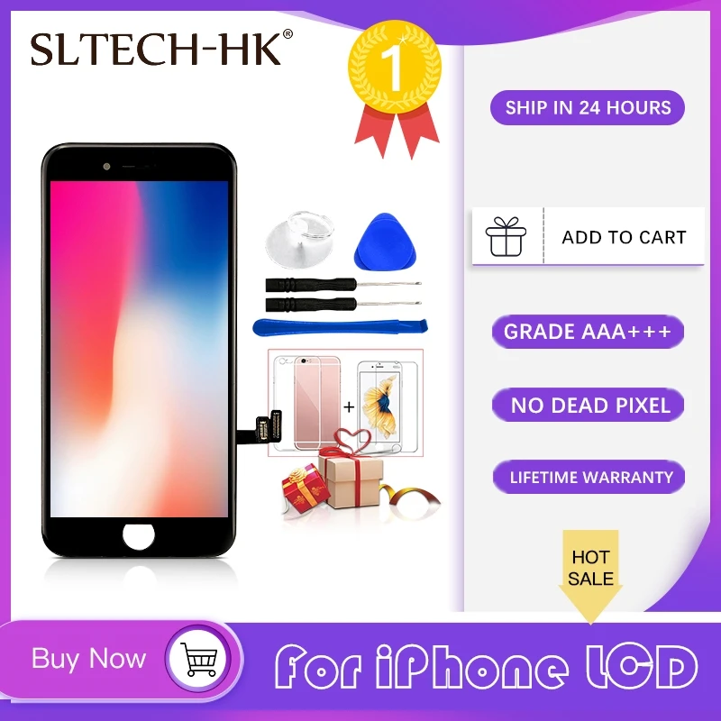 ЖК дисплей класса AAA + для iPhone 6 6S 7 8 Plus с 3D сенсорным дигитайзером в сборе экран 5 5C
