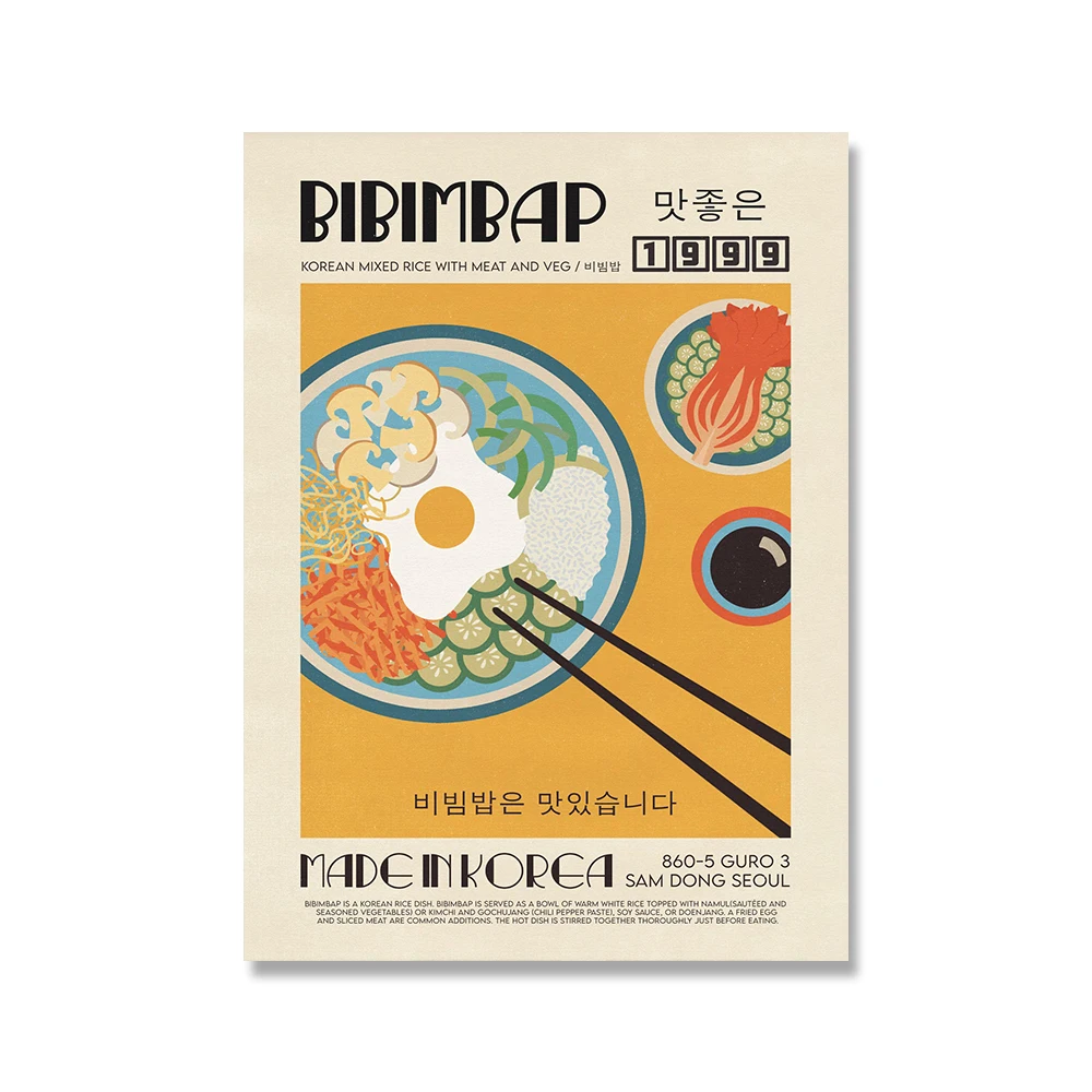 

Картина на холсте KOPHAEL "Еда из Японии и Кореи"