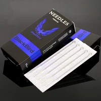 50pcspack assorted sterilized tattoo needles stianless medical disposable permanent makeup microblading round liner needles new