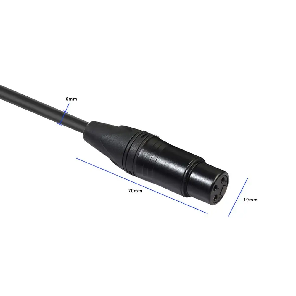 1M 2M 3m MDouble один микрофон для слежки провод шнур XLR Мужской к гнезду 6 35/6 5 мм штекер