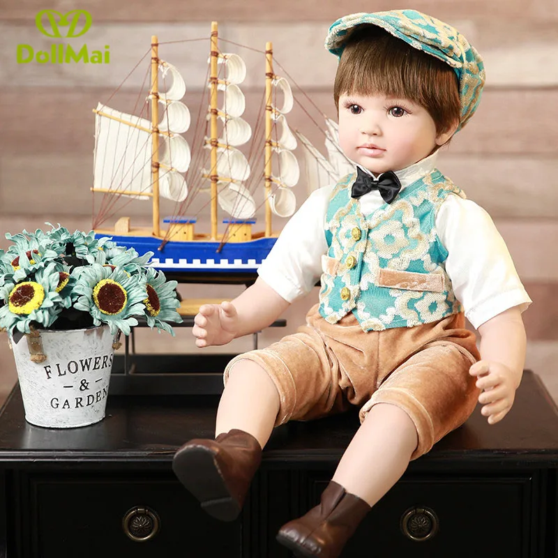 60 см силиконовые виниловые Reborn Baby Doll игрушки Реалистичные жив для маленьких