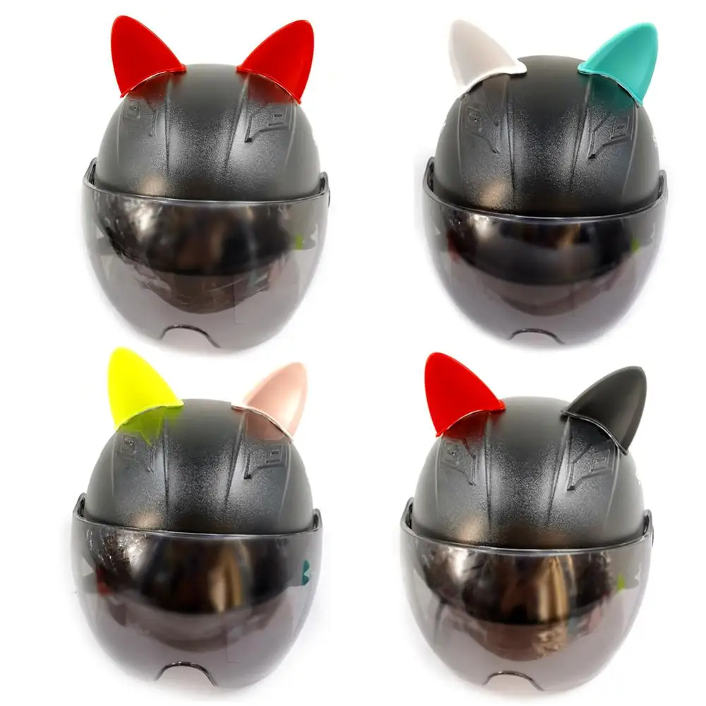 Car Motorcycle Helmet Cat Ears Stickers Motocross Full Face Off Road Decor Supplies Halloween Party Cosplay Props Styling |
