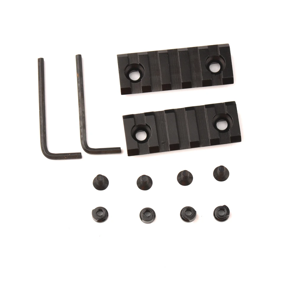 

Тактическая 5-слотовая алюминиевая направляющая Keymod 55 мм Пикатинни Вивера страйкбольного спортивного пистолета аксессуары для стрельбы 1 п...