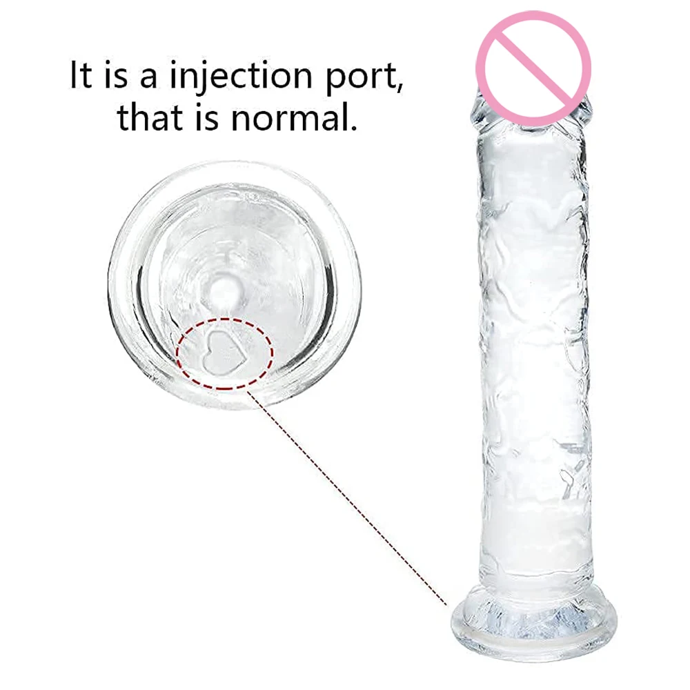 Фаллоимитатор XXL мягкий и реалистичный фаллоимитатор для начинающих прозрачный