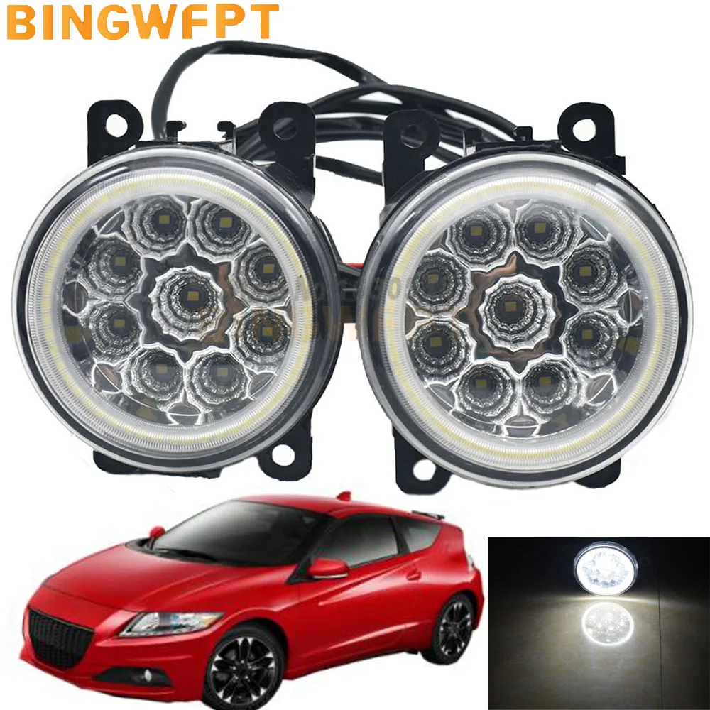 

Car Front Bumper Fog Light Assembly LED Angel Eye Daytime Running Light DRL H11 12V For Honda CR-Z CRZ 2013 2014 2015