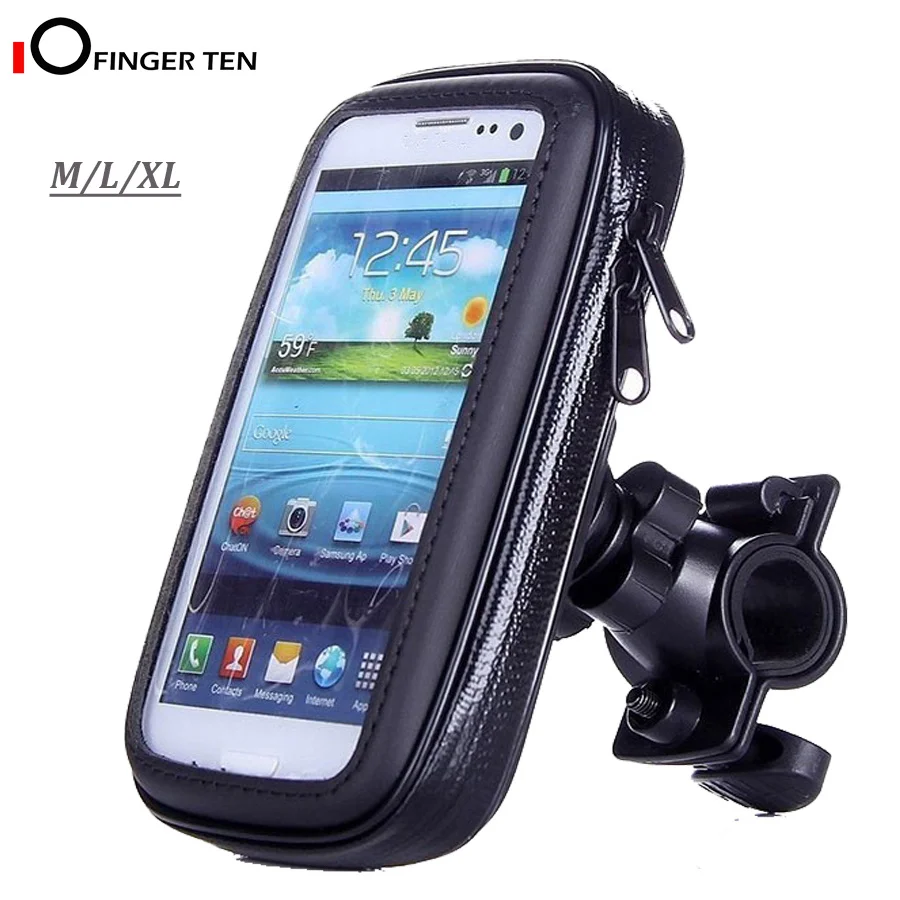 

Водонепроницаемый Анти-встряхивание велосипед держатель телефона крепление велосипеда сотовый руль сумка с 360 вращением три размера