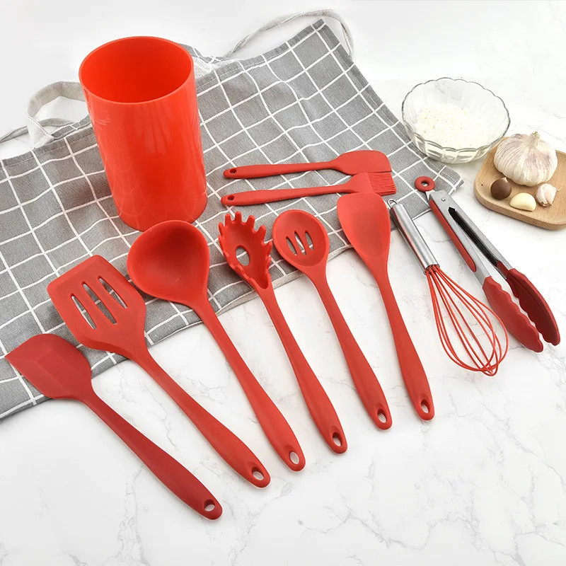 

Silicone Kitchenware Kit Cooking Spatula Kitchen Ware Set Cooking Tools