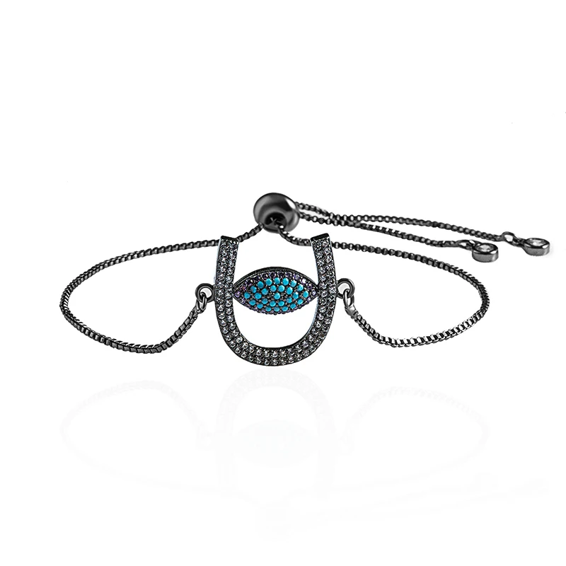Новинка модный браслет от сглаза для женщин и девочек u-образная форма турецкий