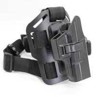 tege usa hot selling glock 19 23 32 law enforcement gun holster with legging attachment 360 degree adjusting leg holster