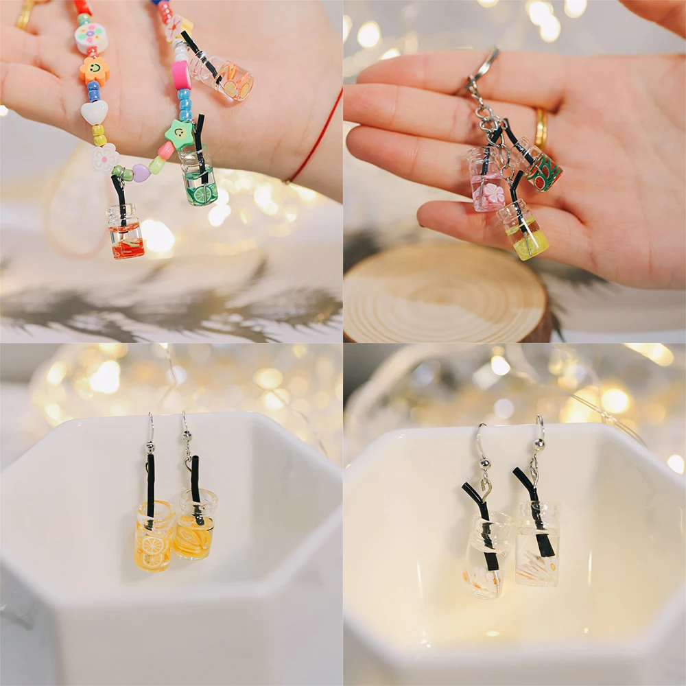 10pcs Charms Fruit Orange Apple Strawberry Lemon Juice Pendant Crafts Making Findings Handmade Jewelry DIY for Earrings Necklace | Украшения