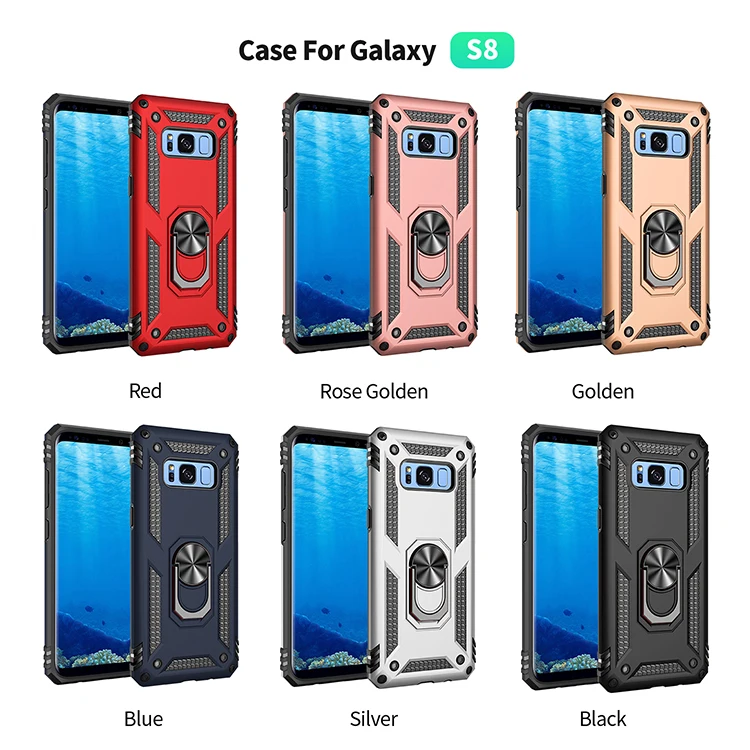

Phone Case For Samsung Galaxy S7 S8 S9 S10 S10E S20 Note 20 10 9 8 Plus Pro Ultra Lite 5G Armor Anti-fall Car Holder Ring Cover