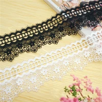 5 yards 7cm width polyester embroid lace sewing ribbon guipure lace african lace fabric trim warp knitting diy garment accessori