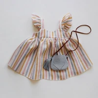 baby girl dresses summer soft cotton linen solid color newborn baby girl clothes cute infant toddler girls clothing