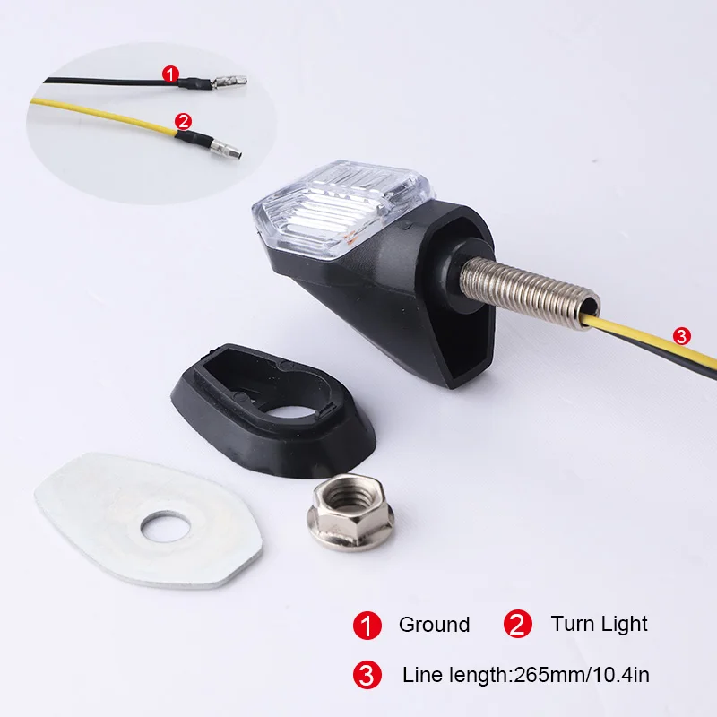 Универсальный светодиодный мини-указатель поворота для мотоцикла желтый