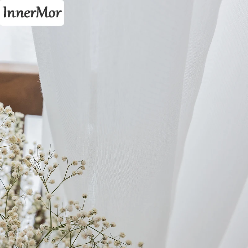 

Innermor жаккардовые геометрические шторы для гостиной мягкие белые тюль на окна роскошный тюль для кухни окна Индивидуальные