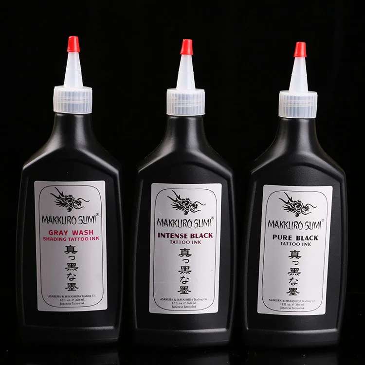 Черные чернила для татуировок пигментные инструменты перманентного макияжа 12