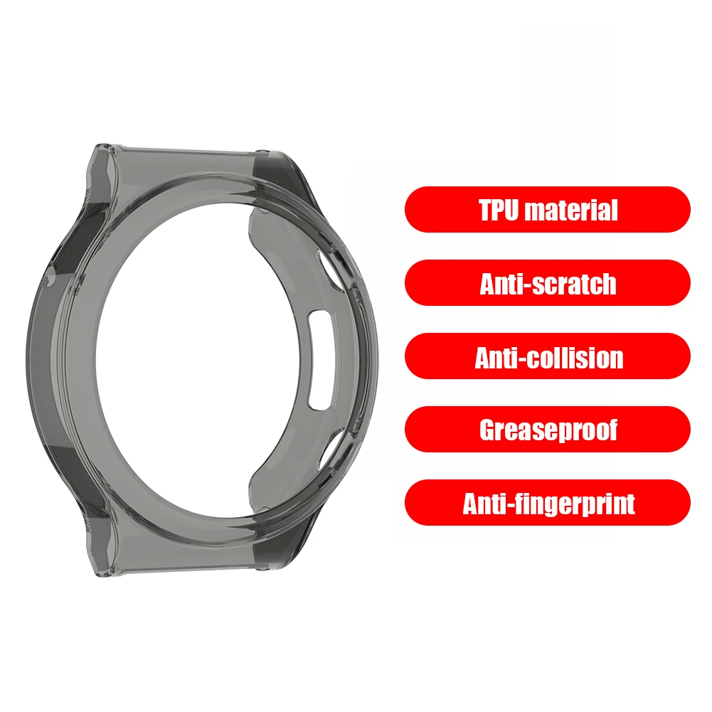 

Watch Protect Shell Accessories Replacement TPU Cover for Huawei Watch GT2 Pro GT2 Pro ECG Transparent Case Bumper Shell