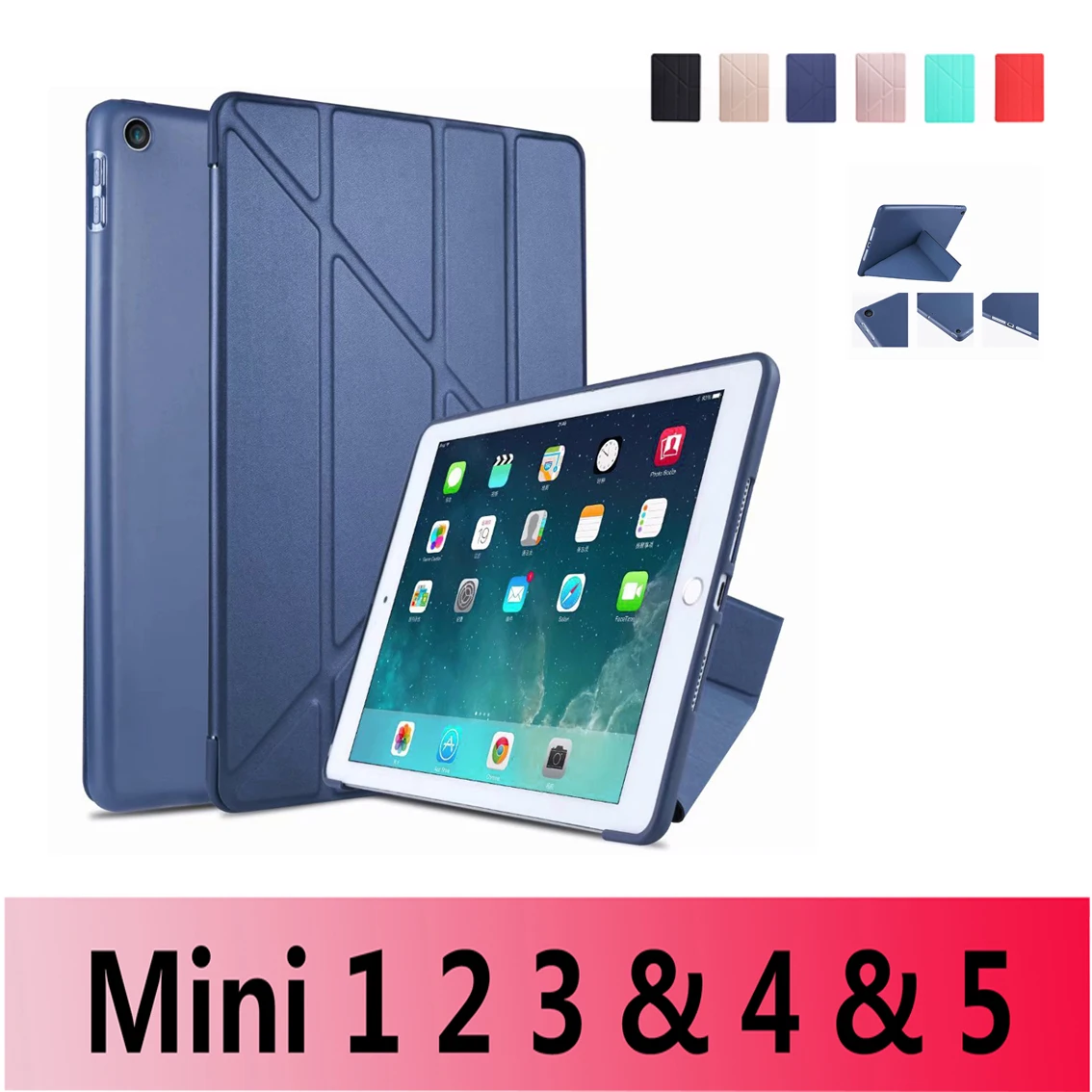 Новый чехол для iPad mini 1 2 3 4 5 6th TPU мягкий умный спящий режим Пробуждение
