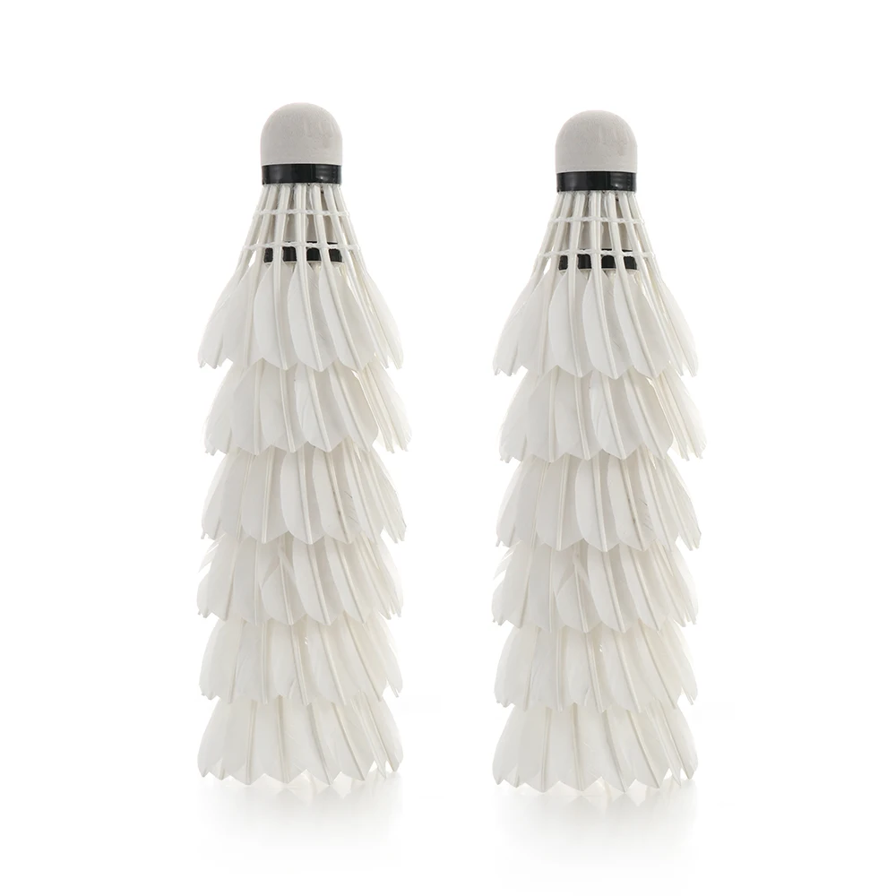 Воланы для бадминтона с гусиными перьями высокоскоростные спортивные мячи