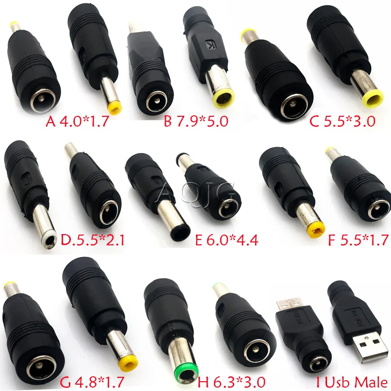 1 шт. разъем питания постоянного тока папа мама 6 5*4 4/3 0x1 1/5 5*2 5/usb на 5 1|Компьютерные