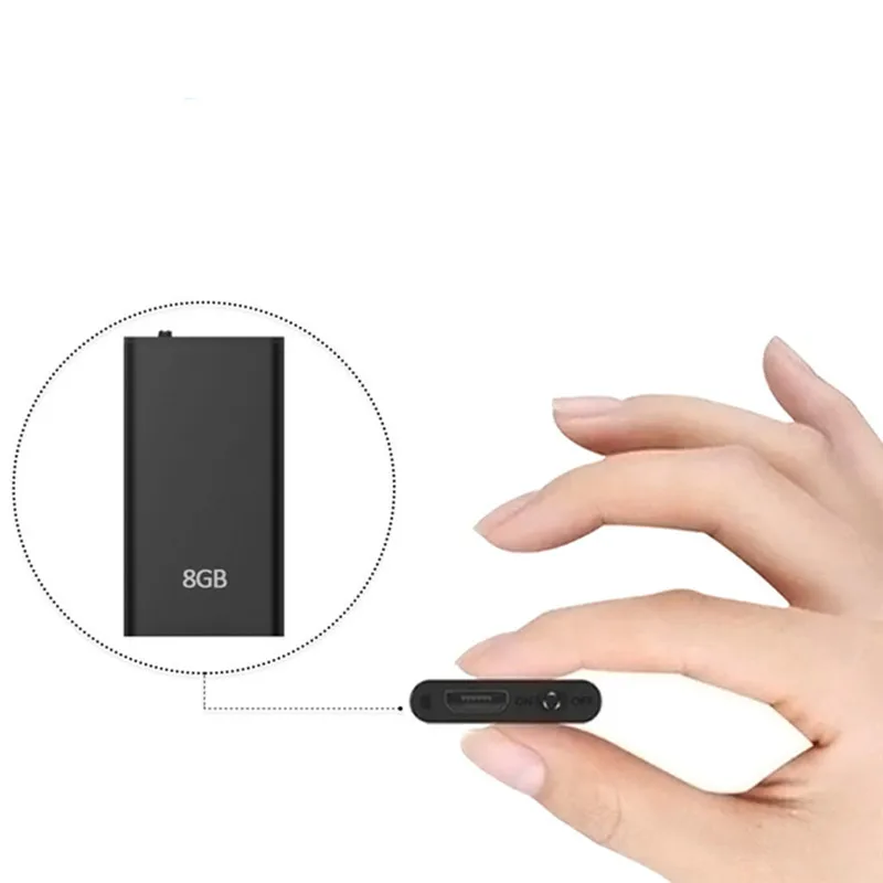 

Smallest Digital Voice Recorder MP3 Player Voice Activated Recorder Small Audio Sound Recording Device Mini Voice Recorder