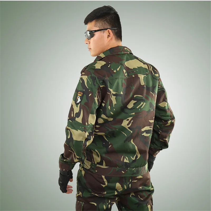 Мужская тактическая камуфляжная куртка и брюки в стиле милитари | Тематическая