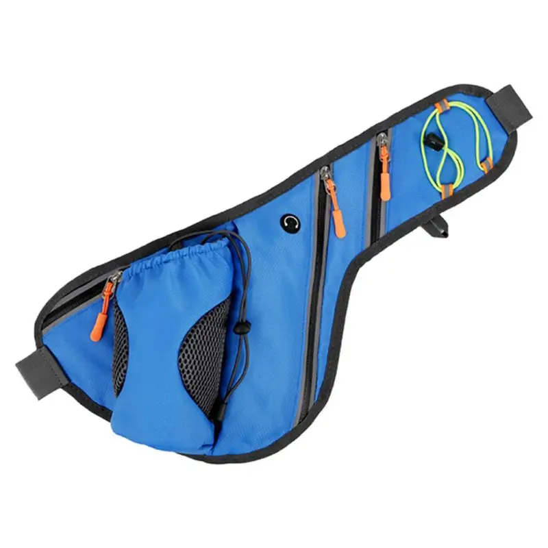 

Sports Mobile Phone Large Capacity Waist Pack with Bottle Holder Texture Bum Bag