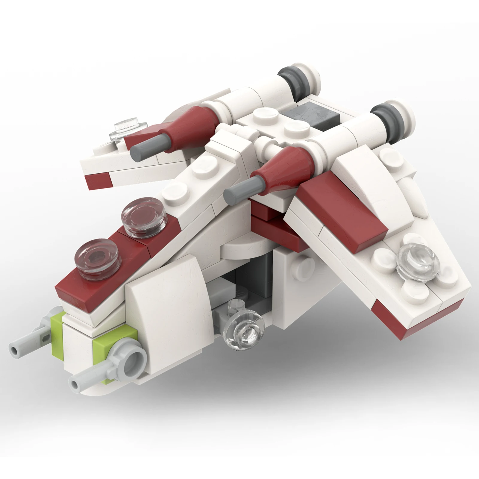 

Authorized MOC-42164 100Pcs Micro Republic Gunship Spaceship Model Bricks Kit Building Blocks Set (Designed by Ron_mcphatty)