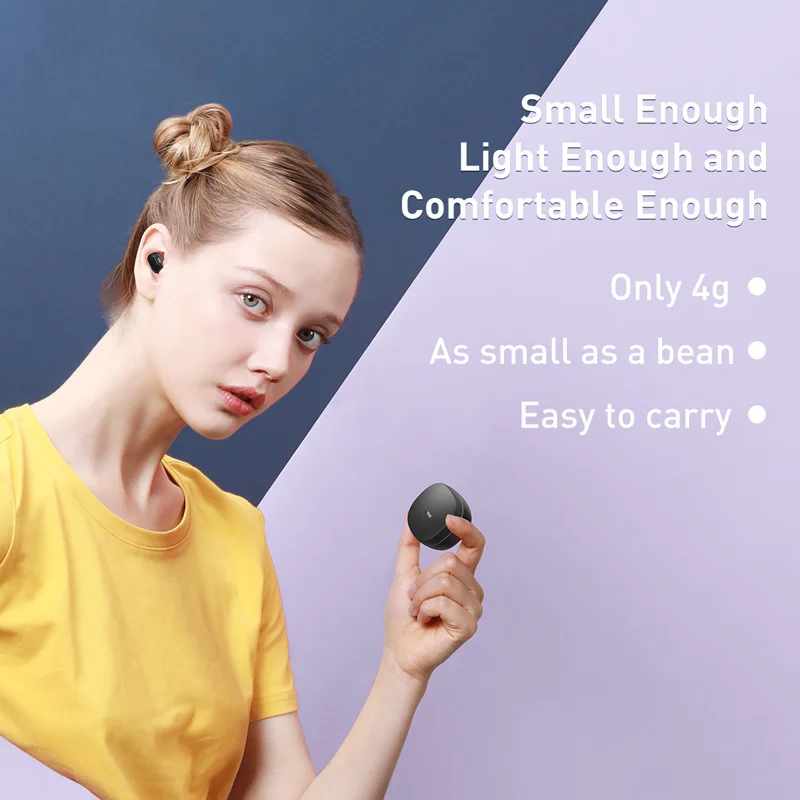 Baseus WM01 наушники вкладыши TWS Беспроводные с Bluetooth гарнитурой наушниками 5 0