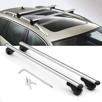 universal car roof rack cross bar rooftop adjustable aluminum rooftop cargo luggage crossbars with side railslock for auto suv
