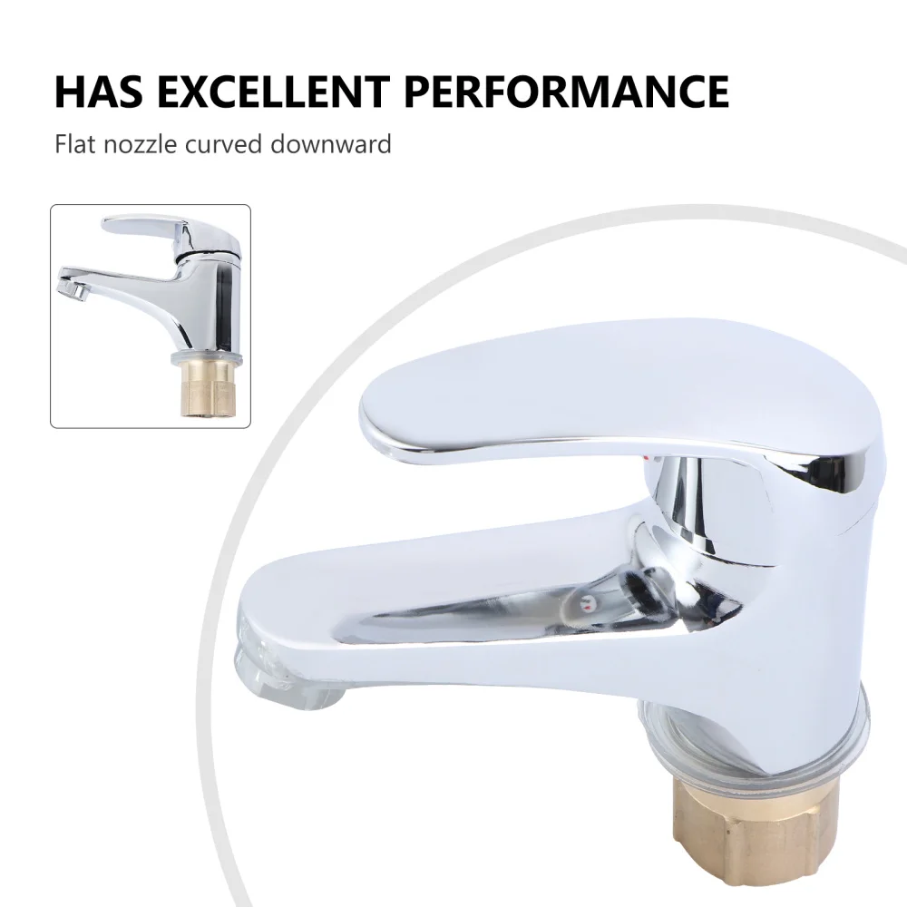 

Kitchen Tap Alloy Basin Taps Metal Sink Tap Hot and Cold Water Home (2012 Alloy)