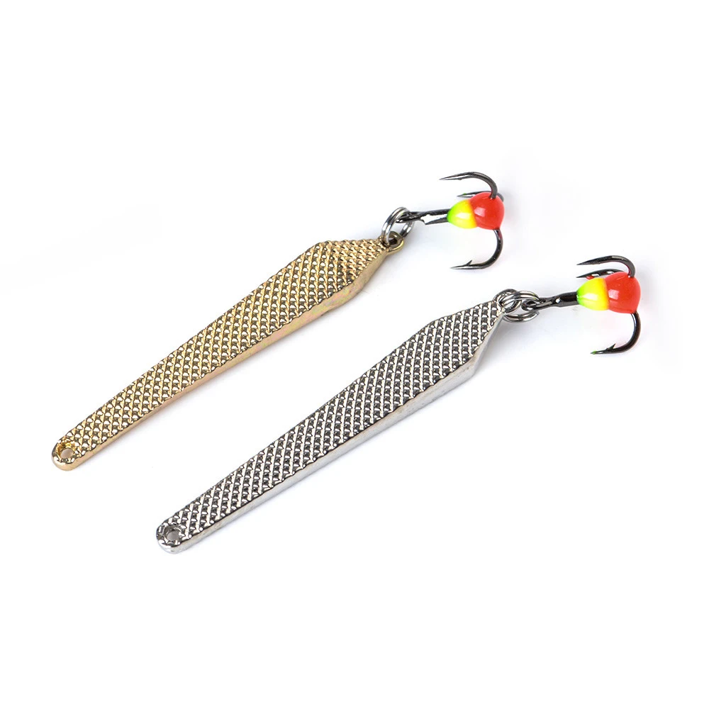 

1PC 2 Color 5.5cm 12g Jig Fishing Lure Strong Baits High Carbon Steel Ice Stainless Hard Super 10# Hooks Metal New Accessories