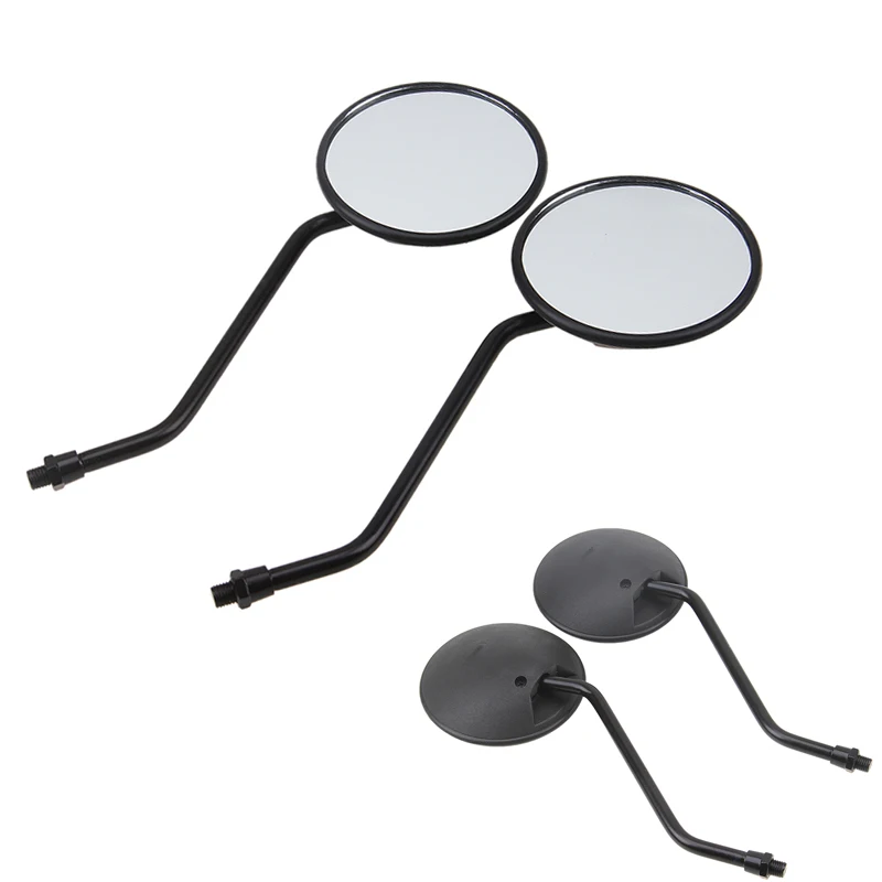 Универсальное Черное круглое зеркало заднего вида для мотоцикла Retroviseur Moto Cafe Racer