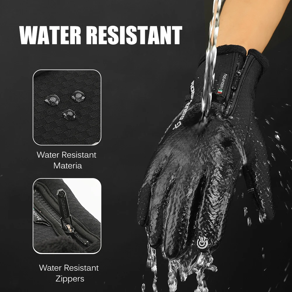 Новые зимние теплые перчатки для мужчин и женщин спортивные с теплой подкладкой