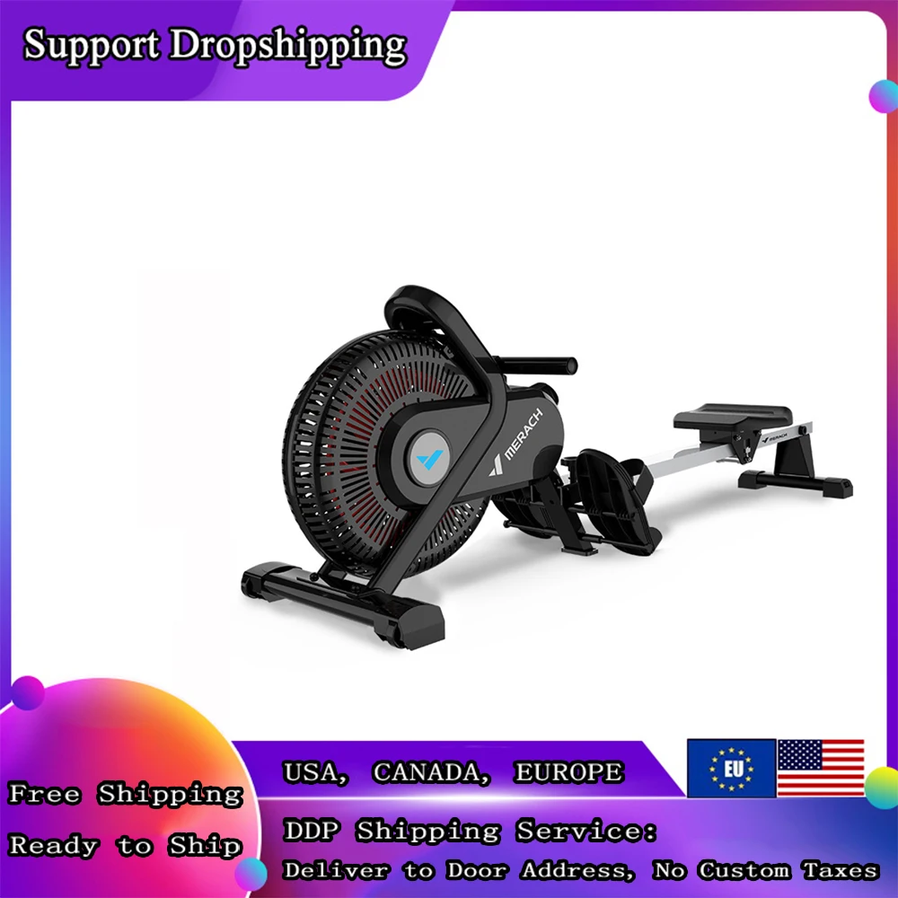 

Профессиональный гребной тренажер для дома с защитой от ветра, бытовое гребное Спортивное гребное устройство, складное фитнес-оборудовани...