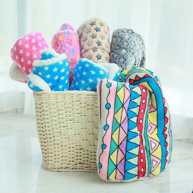 

Soft Bed Flannel Fleece Star Print Warm Pet Sleeping Bed Cover Mat Small Medium Pet Cat Blanket Dog Mattress